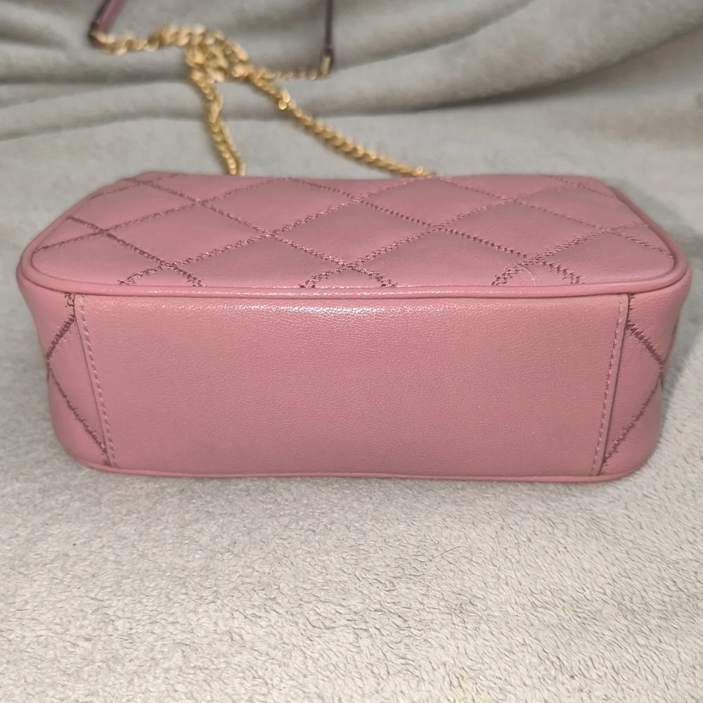Tory Burch Willa Mini Top Handle Bag Magnolia Quilted Leather